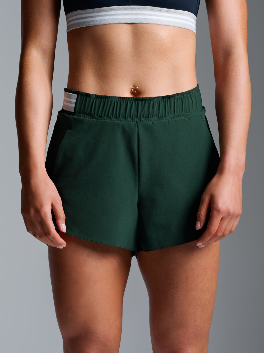 FLY RUN Recycled Short Dark Green