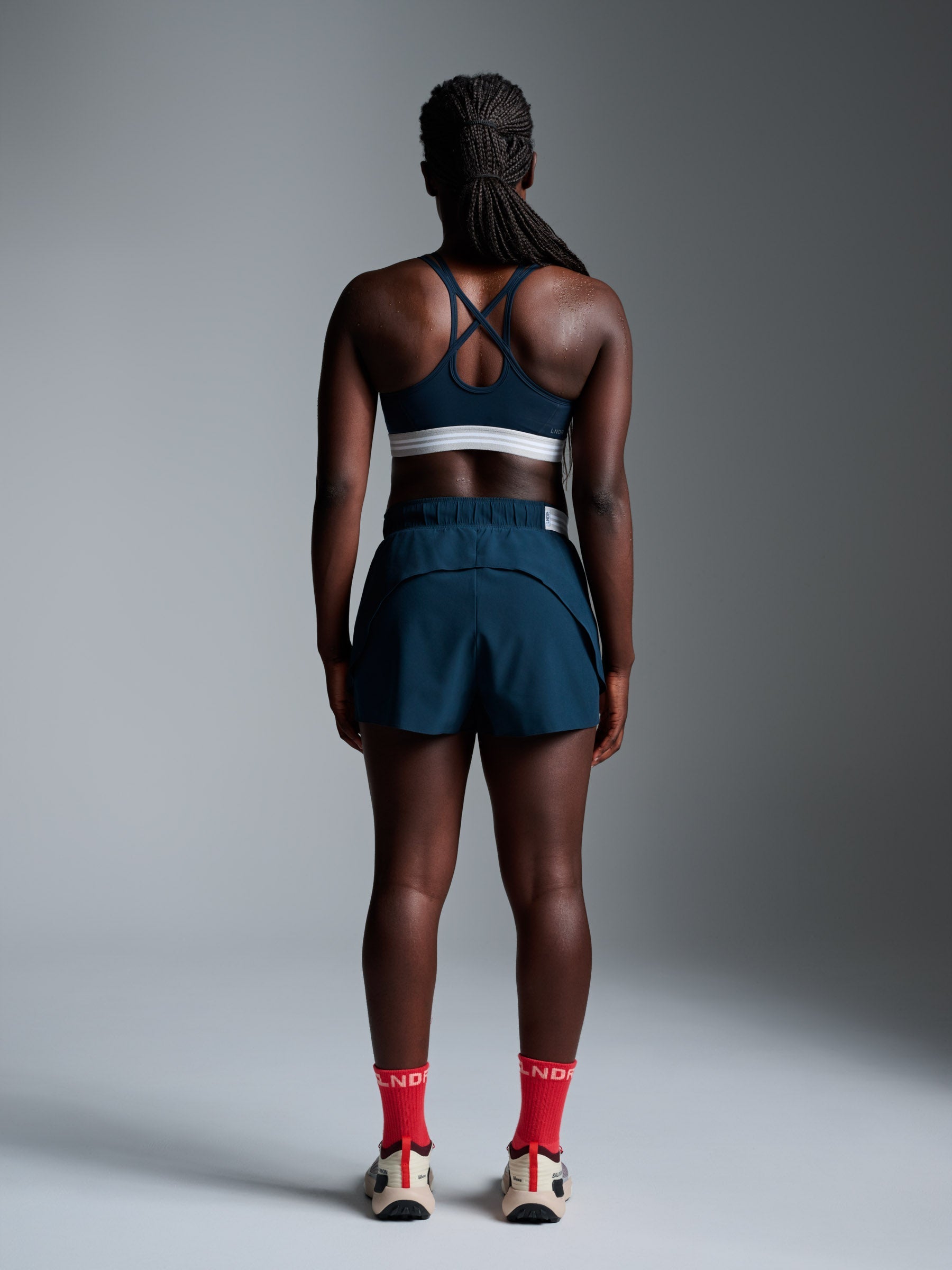 FLY RUN Recycled Short Marine