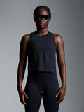 HERE TODAY Cropped Tank Black