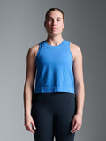 HERE TODAY Cropped Tank Blue