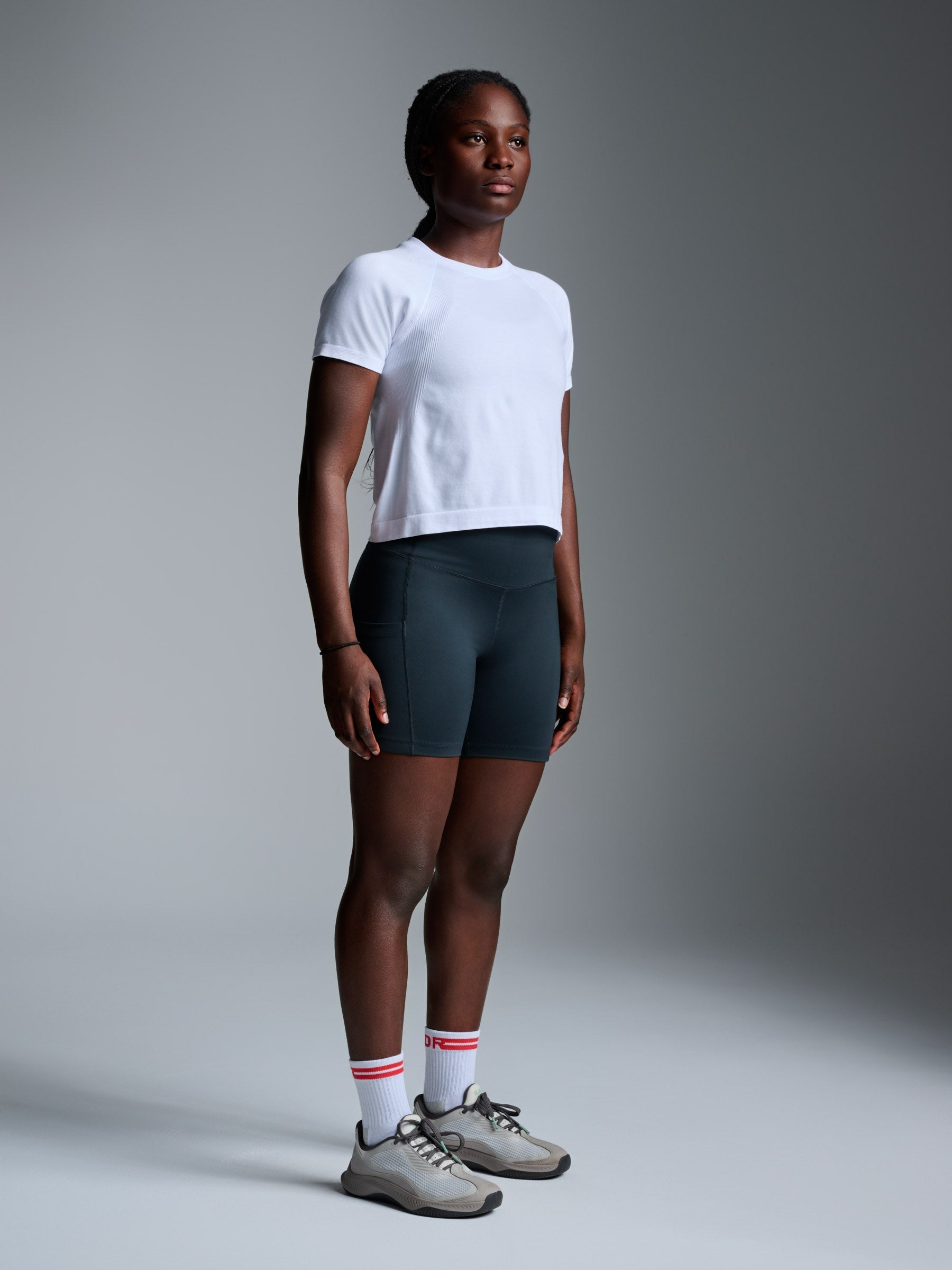 HERE TODAY Cropped Tee White