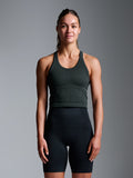 CROPPED MUSCLE TANK (RECYCLED) Olive