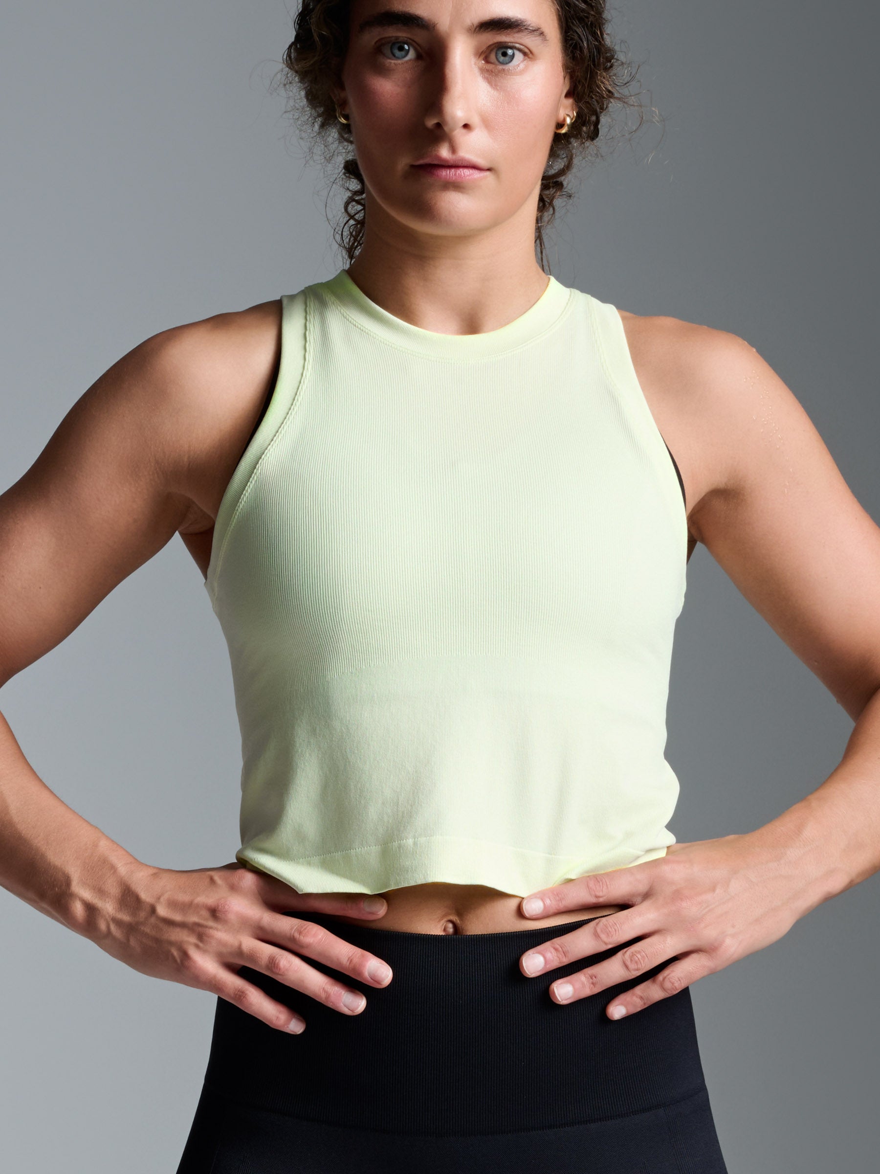 POWER CROP Tank Lemon Lime