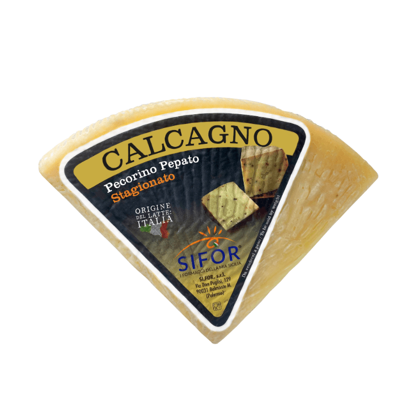 Sifor Calcagno Pecorino with Black Pepper, 7 Lbs